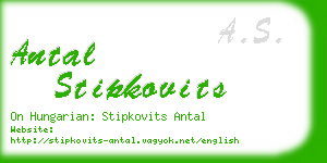 antal stipkovits business card